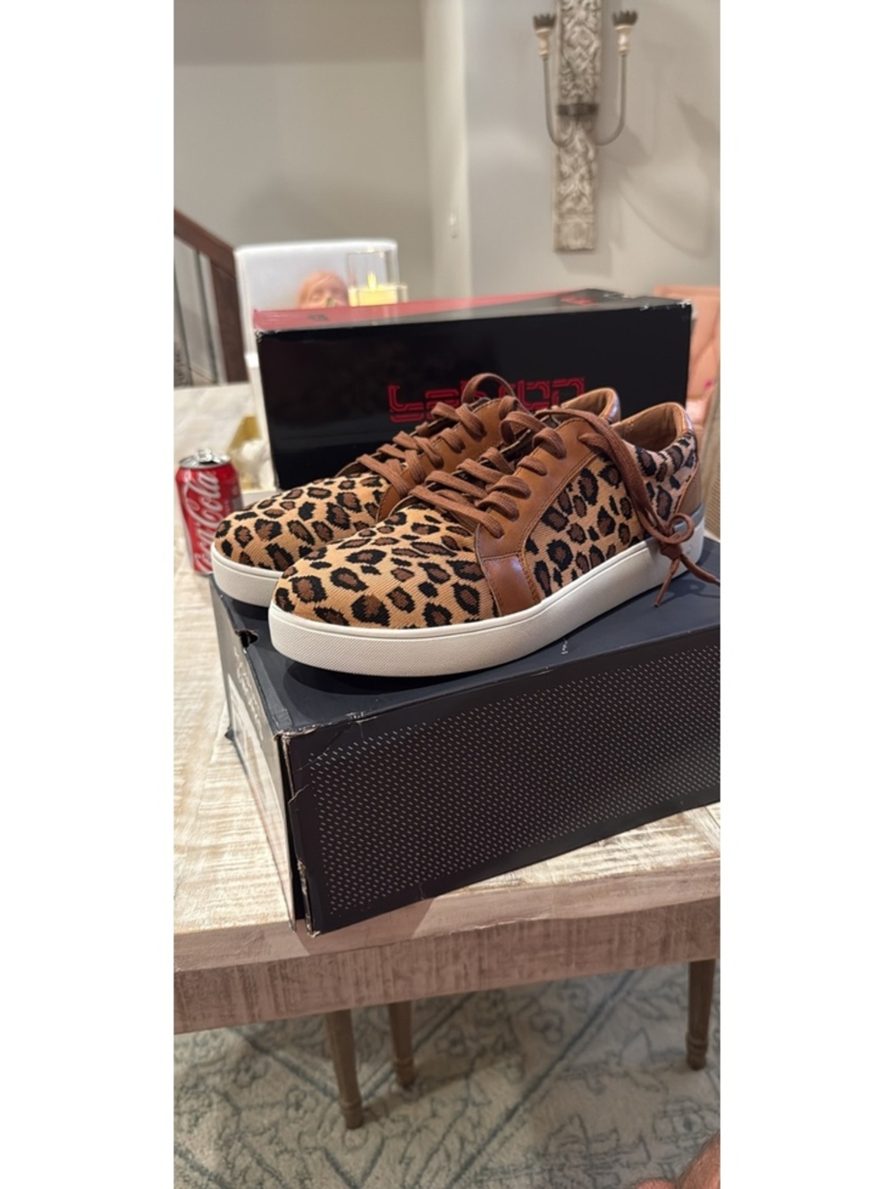 Rockport Works Parissa Work Women's 11.5M Leopard Print Sneakers